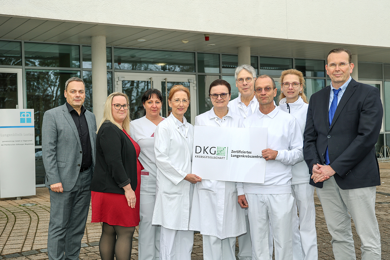 Das Team des Lungenkrebszentrums an der Lungenklinik Lostau